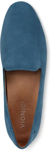 Vista 3 de Vionic Willa - Zapatos planos sin cordones para mujer, verde azulado oscuro ante