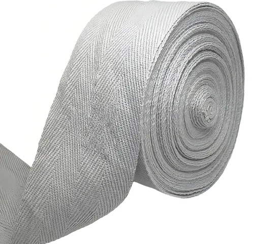 Vista 12 de Cinta de sarga de algodón natural de 2 pulgadas para coser, Home Deco -30 yardas de cinta de sarga duradera en espiga - Cinta de encuadernación