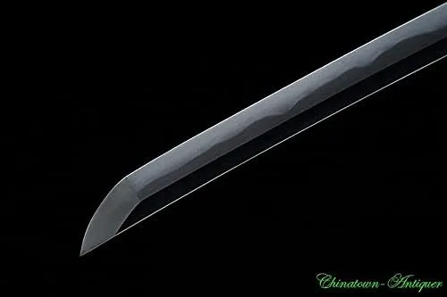 Vista 4 de Espada japonesa Honsanmai Kobuse Jihada forjado SandwichHoja de acero Hamon