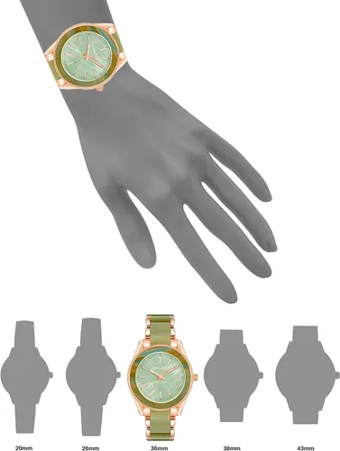 Vista 4 de Anne Klein - Reloj de pulsera de resina para mujer