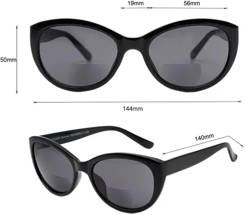Vista 5 de Lentes de sol con lectores para mujer, lentes de sol tintados para leer tramposos, Florencia