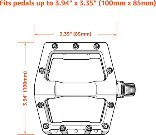Vista 3 de Granite Pita - Fundas para pedal de bicicleta, fundas para pedal de bicicleta para protección de transporte de bicicleta, contra daños y arañazos
