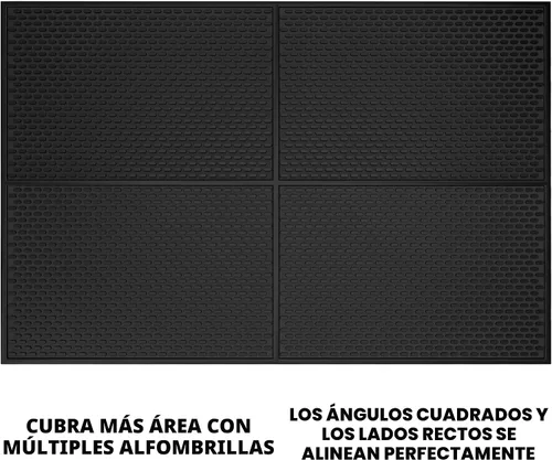 Vista 4 de AXIESO Estera de goteo de silicona - de 1/2 pulgada de espesor, resistente al calor y segura para alimentos - para encimera, barra de café