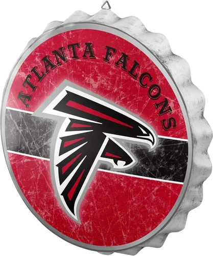 Vista 31 de NFL Team Logo Distressed Metal Hanging Wall Bottle Cap Sign