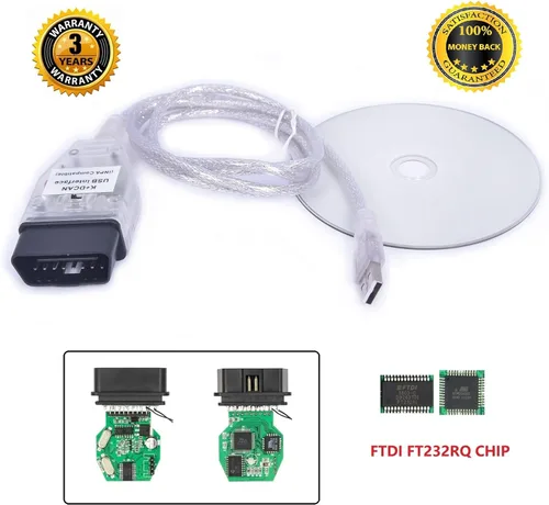 Vista 5 de BMW INPA OBD2 Cable K DCAN K+ DCAN Cable KCAN DCAN Adaptador DCAN K+ Ediabas Cable BMW (Interruptor)