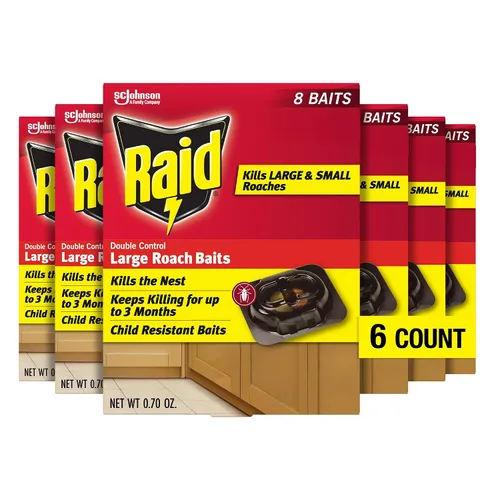 Vista 6 de Raid Cebos grandes para cucarachas de doble control (8 unidades (paquete de 1))