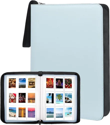 Vista 21 de Álbum de fotos de 320 bolsillos para fotos Polaroid de 2 x 3 pulgadas, álbum de fotos con capacidad para 320 fotos para Fujifilm Instax Mini 12 11 9
