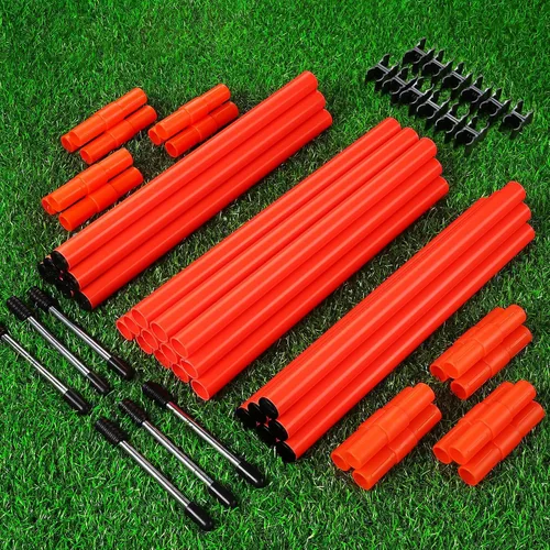 Vista 6 de TOBWOLF 6PCS 6FT Adjustable Soccer Agility Training Poles For Speed & Agility Training, Detachable Sports Training Speed Sticks, Slalom Pole Set