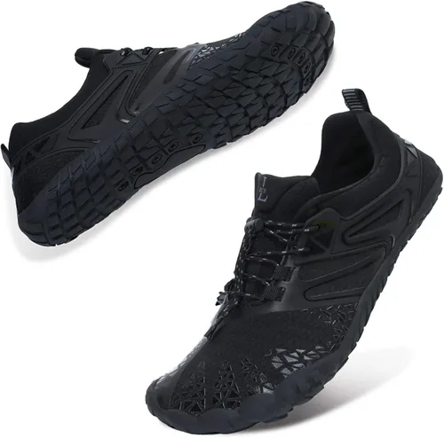 Vista 2 de JIASUQI Sandalias deportivas de secado rápido para playa piscina para caminar natación zapatos de agua para mujeres y hombres color negro 65