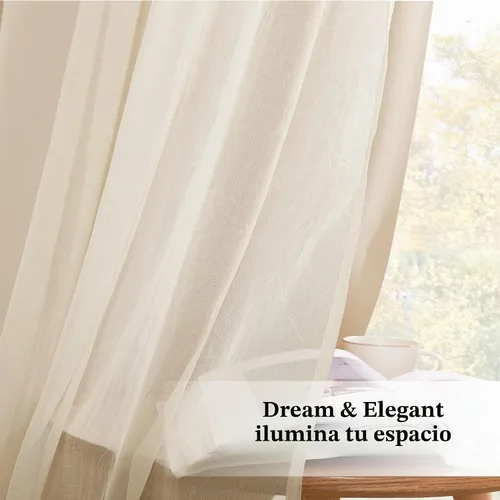 Vista 5 de NICETOWN Cortinas opacas para cuarto de bebé, dormitorio, sala de estar, cortinas opacas aplastadas de 84 pulgadas de largo, cortinas de granja