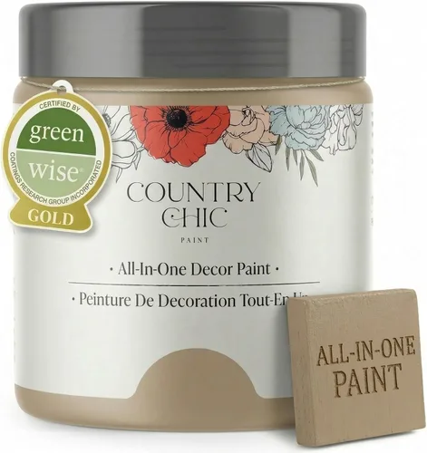 Vista 11 de Country Chic - Pintura a la tiza todo en uno para muebles y armarios, ecológica, acabado mate, con primer y sellador, para madera y metal, Alchemist