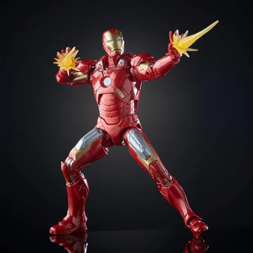 Vista 2 de Marvel Estudios: Los primeros diez años The Avengers Iron Man Mark VII Marvel Legends Studios Figura de acción de 6 pulgadas serie 10 aniversario