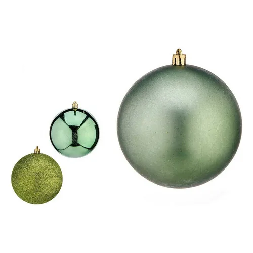 Vista 2 de Bolas de Navidad Krist+ Verde Plástico Ø 10 cm 6
