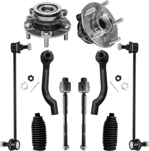 Vista 25 de Detroit Axle - Kit de suspensión delantera 4WD para Nissan Frontier Pathfinder Xterra, 2 cubos de rodamientos de ruedas, 2 brazos de control