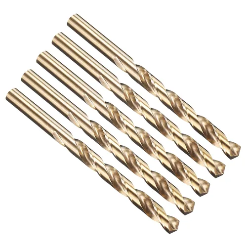 Vista 24 de PATIKIL Broca Jobber de 0.039 in, vástago recto M35 cobalto 5% acero de alta velocidad 135° acabado dorado para metal duro de acero inoxidable - 2