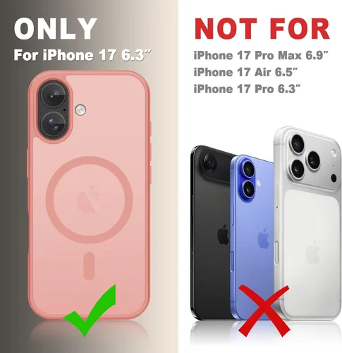Vista 1193 de Funda para Google Pixel 10 Pro XL, cubierta magnética mate, color negro Fit for MagSafe, Screen Protector included, Shockproof Military Grade