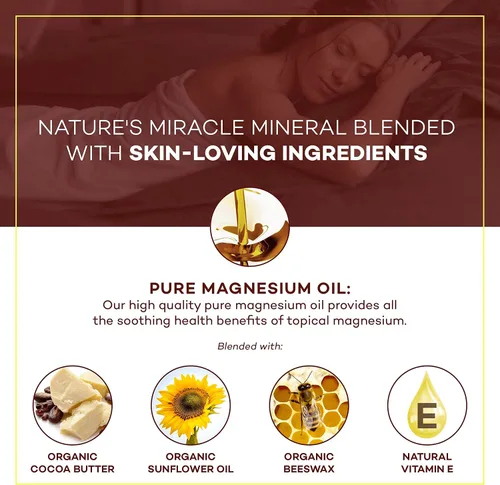 Vista 8 de Seven Minerals Copos de magnesio relajantes y crema natural para piernas