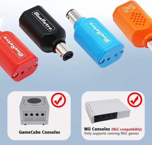 Vista 2 de BITFUNX RetroScaler - Adaptador de controlador inalámbrico NGC, compatible con consola de juegos NGC, compatible con PS3PS4PS5, Xbox One S, Series