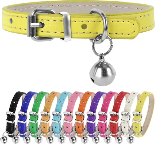 Vista 6 de XXS Teacup - Collar para perro, color negro, 3/8 pulgadas de ancho para perros y gatos pequeños Collares de perro rosa, collares de té para perros