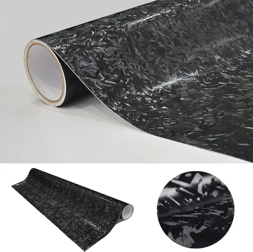 Vista 7 de Lypumso - Envolturas de vinilo de fibra de carbono forjadas, rollos de vinilo mate para envoltura de coches para uso DIY, adhesivos autoadhesivos