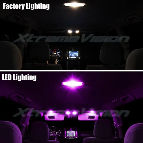 Vista 3 de XtremeVision LED interior para Mazda 2 2011-2014 (4 piezas) kit de LED interior rosa + herramienta de instalación Rosado
