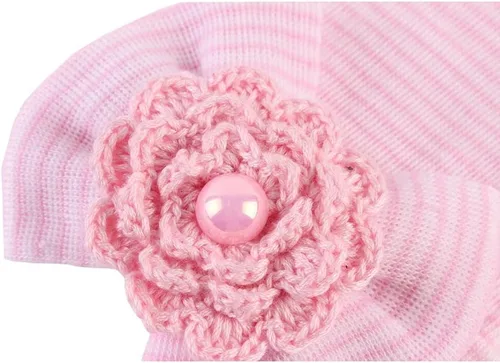 Vista 8 de Ever Fairy - Gorro para bebé recién nacido, gorro de bebé con lazo grande, diseño de nudo suave