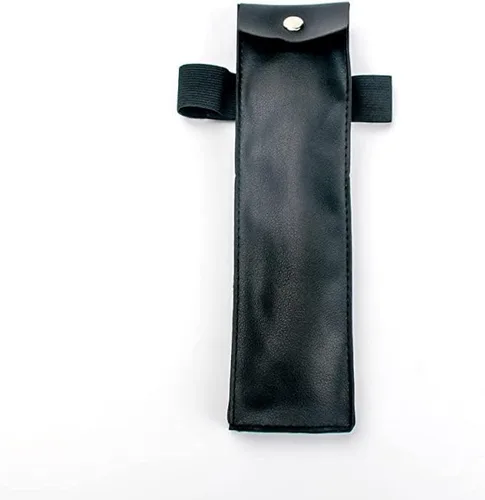 Vista 4 de Bolsa y vendaje Big Kunai, juego de soporte para armas para cosplay ninja, accesorio de disfraz ninja, negro, Negro