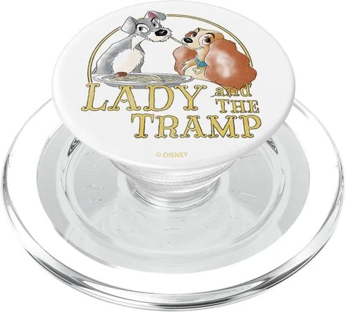 Vista 8 de Disney PopSockets de retrato simple de espagueti de Lady And The Tramp: agarre intercambiable para teléfonos y tabletas