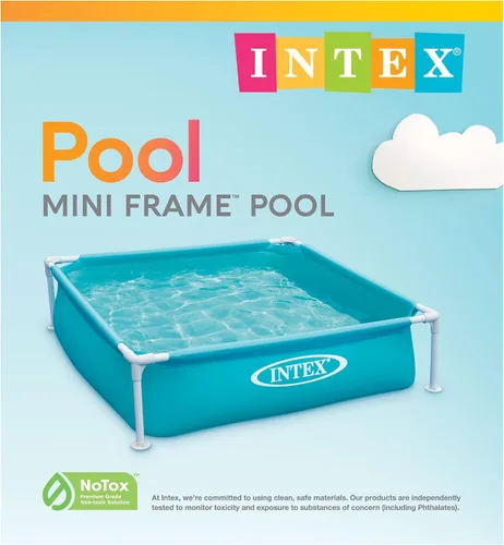 Vista 7 de Intex - Piscina infantil miniatura de vinilo duradero de 4 pies x 12 pulgadas, piscina sobre el suelo para niños y enseñanza para bebés de 3 años
