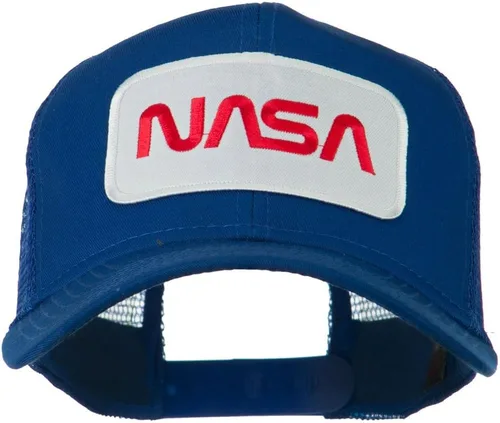 Vista 8 de e4Hats Gorra trasera de malla con parche bordado con logotipo de la NASA Negro