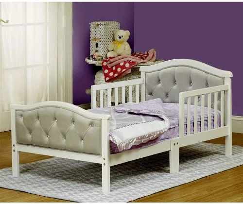 Vista 2 de Acolchado de cama infantil, The Orbelle Gray, Gris