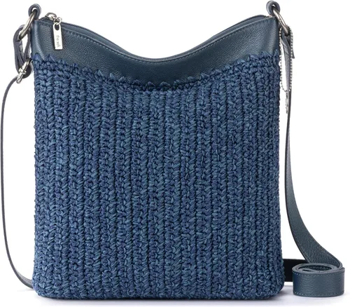 Vista 15 de The Sak Lucia - Bolso cruzado de ganchillo, bolso convertible con correa ajustable para el hombro Rayas de Aspen