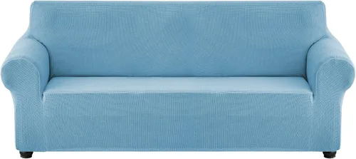 Vista 24 de CONRUSER Funda elástica para sofá, impermeable, funda de sofá suave, protector de muebles con parte inferior elástica para niños, mascotas Aqua