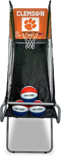 Vista 27 de Pop-A-Shot - Tailgate Game with NCAA Graphics l Arcade Basketball Inside, Out, and On The Go Infrared Sensor Scoring 3 Balls Foldable