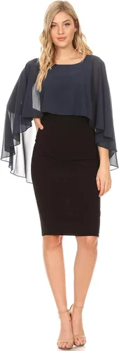 Vista 5 de Sakkas Anya - Capa de gasa suave para mujer, para boda, dama de honor, novia, bolero