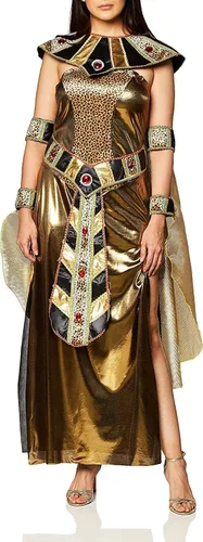 Vista 6 de Forum Novelties - Disfraz de diosa egipcia para mujer, dorado, talla única de EE. UU, Oro