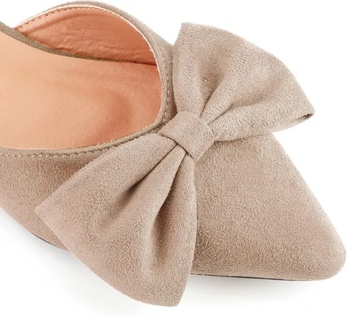 Vista 2 de Trary - Zapatos mocasines sin talón, con puntera puntiaguda y lazo para mujer