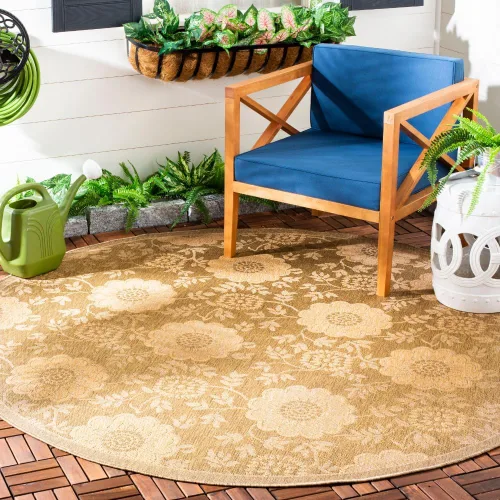 Vista 9 de SAFAVIEH Courtyard Collection CY6948 - Alfombra decorativa para interiores y exteriores, impermeable, fácil de limpiar, 2 pies 3 pulgadas x 6 pies 7