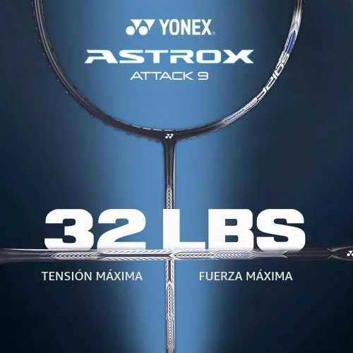 Vista 3 de Raqueta de bádminton Yonex Astrox Attack 9