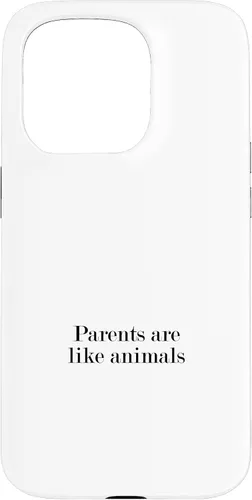 Vista 14 de iPhone 16 Parents are like animals Case