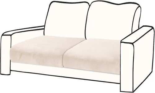 Vista 44 de BT.WA Funda de Cojín de Sofá de Terciopelo 1 Pieza Funda de Cojín de Asiento Elástica Funda de Sillón Fundas Separadas de Sofá Seccional Protector