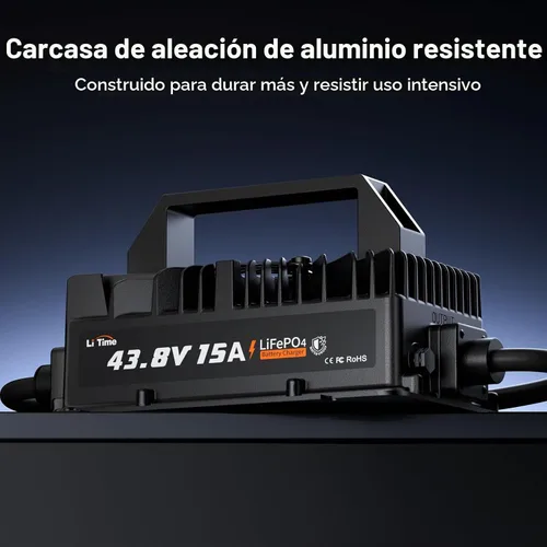 Vista 7 de LiTime - Cargador de batería de litio de 36 V 15 A, impermeable IP66, 43.8