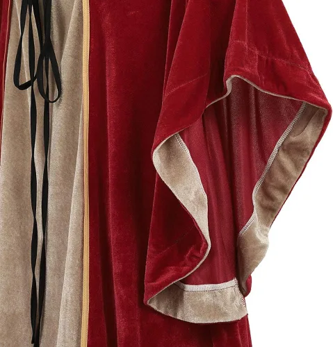 Vista 5 de Haorugut - Vestido renacentista para mujer, vestido medieval, traje renacentista de hada