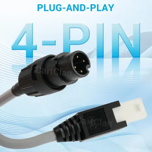Vista 3 de Adaptador de mano de coche Club 1307 Cable Molex de 4 pines para programador de código de velocidad Curtis 1311/1313, reemplaza OEM # 102251501