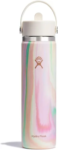 Vista 46 de Hydro Flask de boca ancha con tapa Flex de pajita de 24 onzas Agave