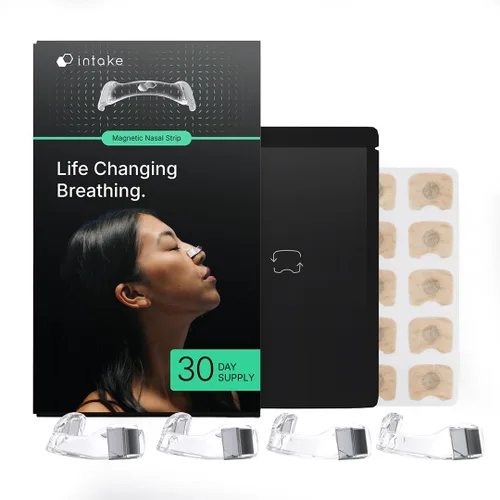 Vista 10 de Intake Breathing Kit de iniciación de tira nasal, aumenta ingreso de oxígeno, reduce los ronquidos, mejora la calidad del sueño, resistente al Negro