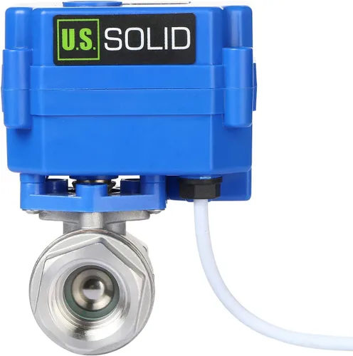 Vista 10 de U.S. Solid CR-02 Válvula de bola motorizada, 3 cables, Gris, 2.00watts, 12.00 volts