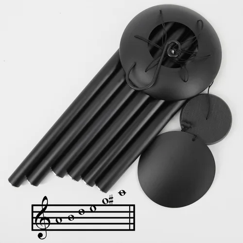 Vista 6 de ASTARIN Campanillas de viento conmemorativas para exteriores, 36 pulgadas con 6 tubos pesados, tono profundo para decoración colgante de jardín