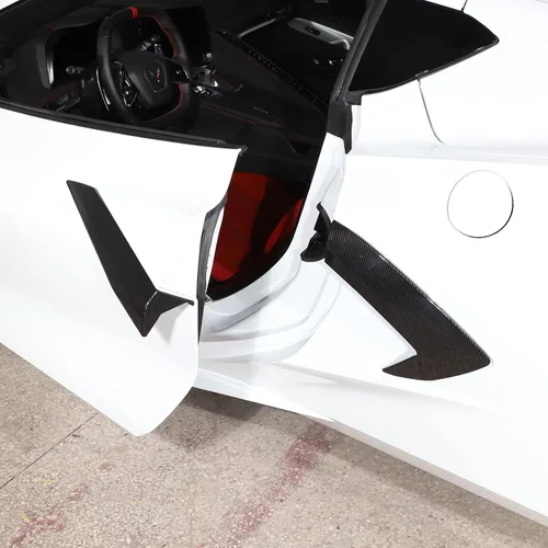 Vista 4 de Cubierta para manija de puerta de automóvil para Chevrolet Corvette C8 Stingray Z06 2020-2025, accesorios de decoración de puerta de ventilación