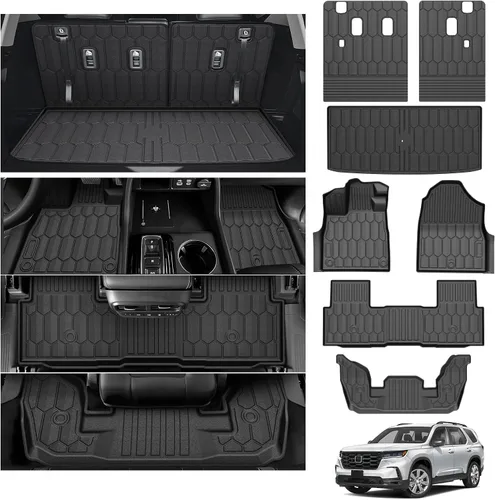 Vista 78 de Powerty Alfombrillas para Jeep Grand Cherokee L 2021-2025 (solo reposabrazos central de 6 plazas sin segunda fila), accesorios de revestimiento
